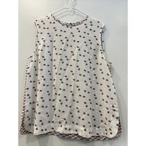 Equipment Femme Womens Medium Silk Tank Top Blouse‎ Ladybug Turtle Overall Print